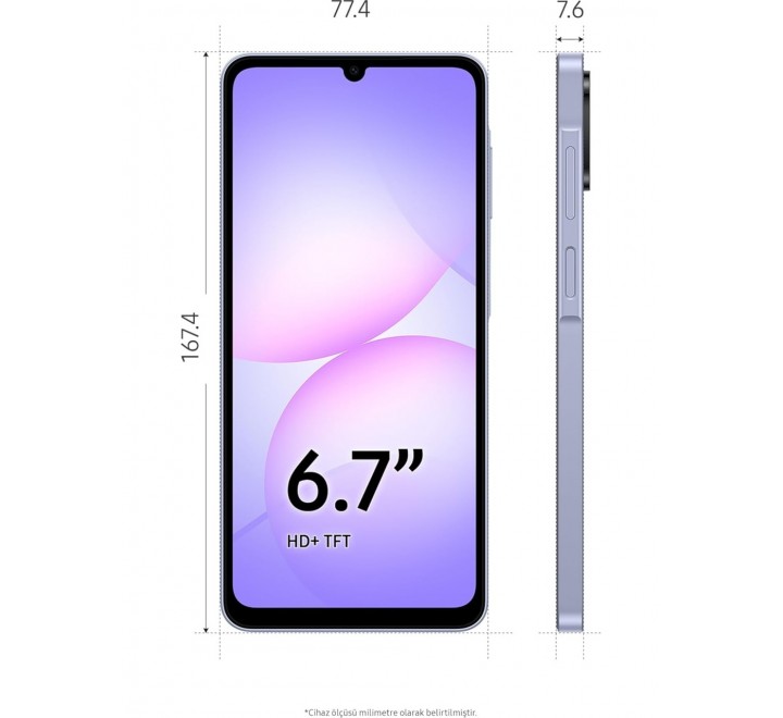 Samsung Galaxy A07 128 GB 4 GB Ram (Samsung Türkiye Garantili) Siyah